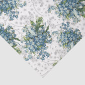 ワスレナグサの花束のティッシュペーパー 薄葉紙 (詳細)