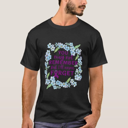 ワスレナグサの花輪 ハイバーの意識 Tシャツ (正面)