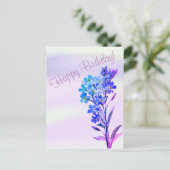 ワスレナグサの葉書 ポストカード (スタンド正面)