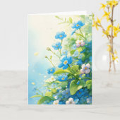 ワスレナグサの記憶の庭園 カード (黄色い花)