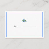 ワスレナグサの返信案内カード お揃いのデザイン エンクロージャーカード (裏面)