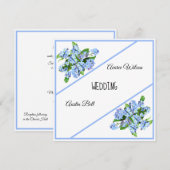 ワスレナグサ エレガントブルー 招待状 (正面/裏面)