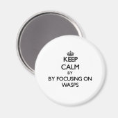 ワス保スに集中して落ち着く マグネット (正面/裏面)