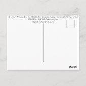 ワズデールヘッド、イングランドの景観 ポストカード (裏面)