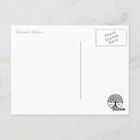 ワズワース窓 ポストカード (裏面)