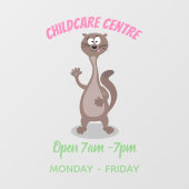 ワセおもしろいル漫画イラストレーション ウィンドウサイン (シート)