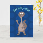 ワセおもしろいル漫画イラストレーション カード (黄色い花)