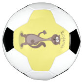 ワセおもしろいル漫画イラストレーション サッカーボール (回転)