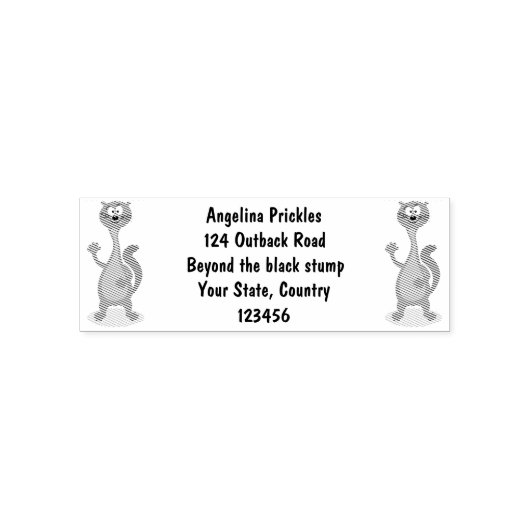 ワセおもしろいル漫画イラストレーション セルフインキングスタンプ (デザイン)