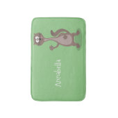 ワセおもしろいル漫画イラストレーション バスマット (正面縦)