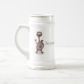 ワセおもしろいル漫画イラストレーション ビールジョッキ (左)