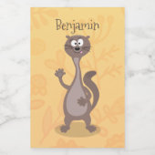 ワセおもしろいル漫画イラストレーション フードラベル (シングルラベル)