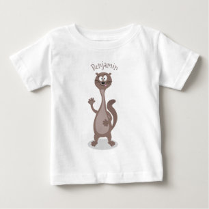 ワセおもしろいル漫画イラストレーション ベビーTシャツ