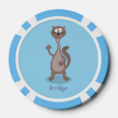 ワセおもしろいル漫画イラストレーション ポーカーチップ (裏面)