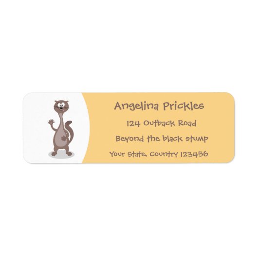 ワセおもしろいル漫画イラストレーション ラベル (正面)