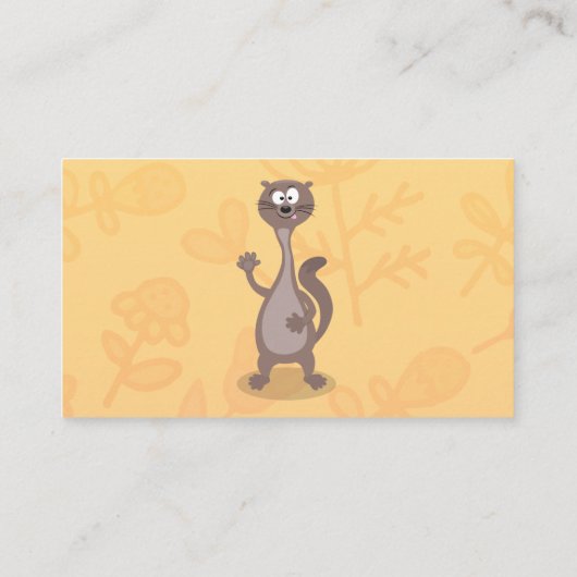 ワセおもしろいル漫画イラストレーション 名刺 (裏面)