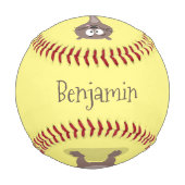 ワセおもしろいル漫画イラストレーション 野球ボール (裏面)