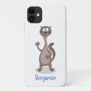 ワセおもしろいル漫画イラストレーション iPhone 11 ケース