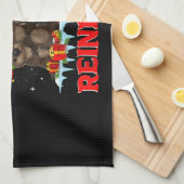 ワタのトナカイの他のおもしろいクリスマス キッチンタオル (四つ折り)