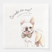 ワタシに乾杯 フレンチブルドッグ 水彩画が楽しい犬 (正面)