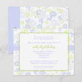 ワタシを忘れないで 〜ガーデン ベイビーシャワー〜 招待状 (正面/裏面)