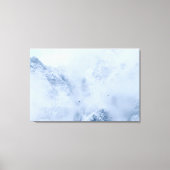 ワタシガラス、雪山と雲 キャンバスプリント (正面)