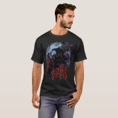 ワタシゴワラスカラスとバラと月 Tシャツ (正面フル)