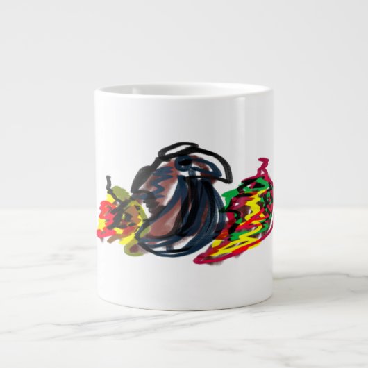 ワタスゲリラックス秋 ジャンボコーヒーマグカップ (正面)