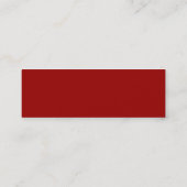 ワタリガラスおよび月のプロフィールカード スキニー名刺 (裏面)