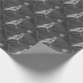 ワタリガラスおよび月 ラッピングペーパー (角)