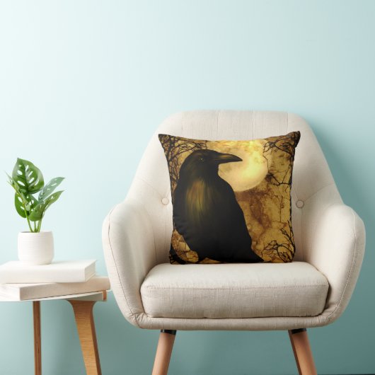 ワタリガラスのアメリカ人のMoJoの私の枕 クッション (椅子)