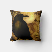 ワタリガラスのアメリカ人のMoJoの私の枕 クッション (正面)