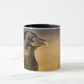 ワタリガラスのカラスのゴシック様式ファンタジーの黒の鳥の自然 マグカップ (中央)