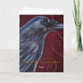 ワタリガラスのカラスの休日カード シーズンカード (裏面)