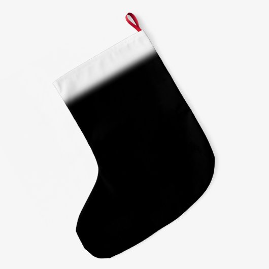 ワタリガラスのクリスマスのストッキングのワタリガラスのストッキングはカスタマイズ ラージクリスマスストッキング (裏面 (吊り時))