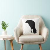 ワタリガラスのシルエット-ヴィンテージのゴシックのワタリガラス及びカラス クッション (椅子)