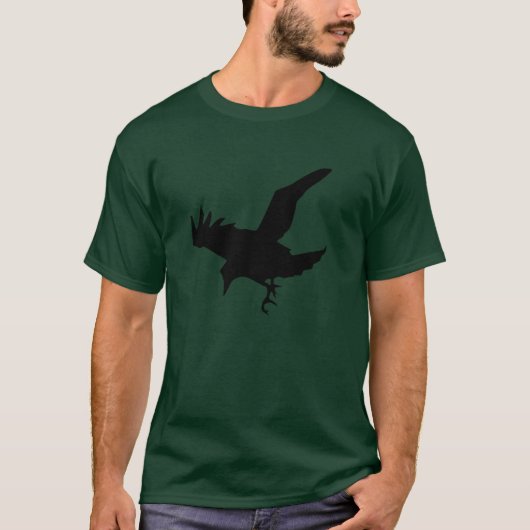 ワタリガラスのシルエット Tシャツ (正面)