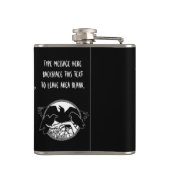 ワタリガラスのフラスコのカスタムなワタリガラス/カラスの芸術の飲み物のフラスコ フラスク (裏面)