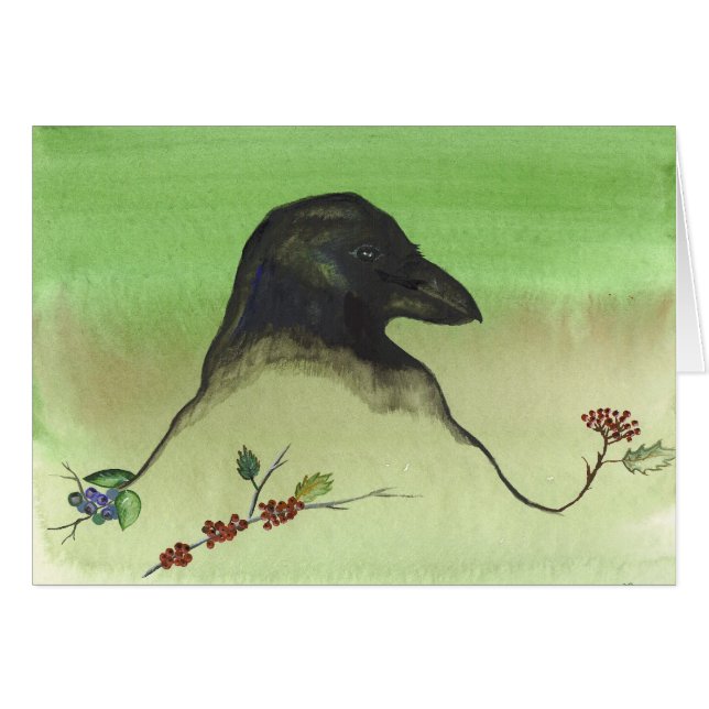 ワタリガラスの収穫の果実 (正面横)