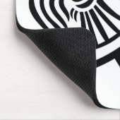 ワタリガラスの旗(バイキングの旗) マウスパッド (コーナー)