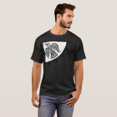 ワタリガラスの旗(バイキングの旗) Tシャツ (正面フル)