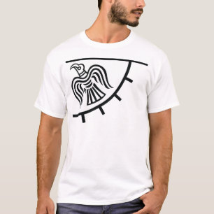 ワタリガラスの旗(バイキングの旗) Tシャツ