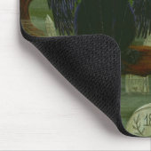 ワタリガラスの月の黒猫のカラスのゴシック様式芸術のマウスパッド マウスパッド (コーナー)