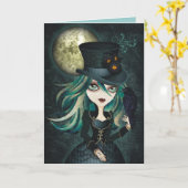 ワタリガラスの月カード カード (黄色い花)