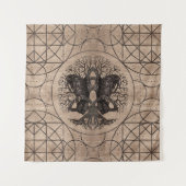 ワタリガラスの木の質との人生のの木 タペストリー (正面)