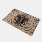 ワタリガラスの木の質との人生のの木 ドアマット (アングル)