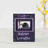 ワタリガラスの狂気の挨拶状 カード (黄色い花)