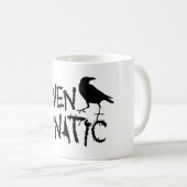 ワタリガラスの狂気の黒いカラス コーヒーマグカップ (正面右)