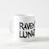 ワタリガラスの狂気の黒いカラス コーヒーマグカップ (正面左)