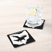 ワタリガラスの艦隊の飲み物用コースター スクエアペーパーコースター (インサイチュ)